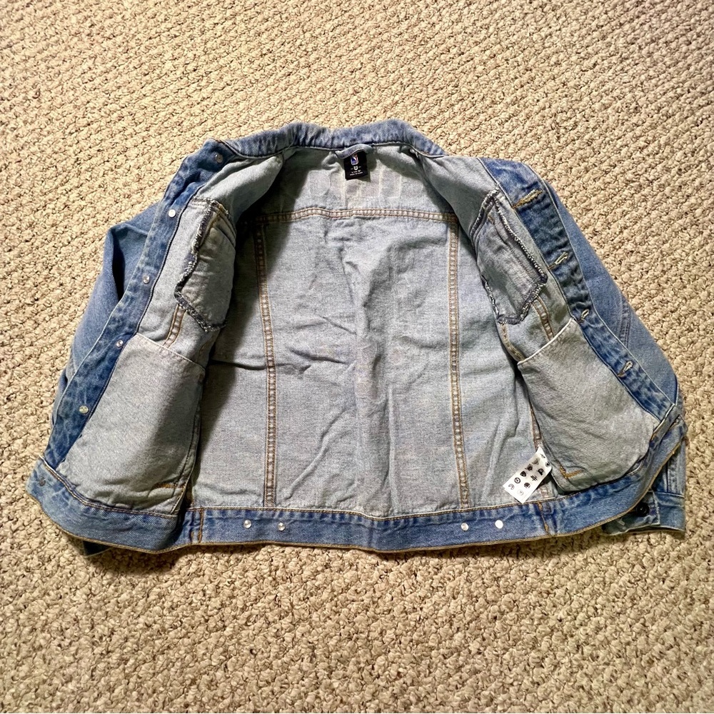 NBA Youth Boston Celtics Light Denim Jacket Size L (14/16) - Picture 3 of 7